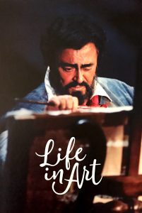 Picture of Luciano Pavarotti painting