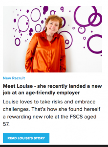 Louise Layton-Joyce works for the FSCS, an age-friendly employer